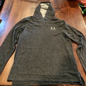 hooded under armour shirt